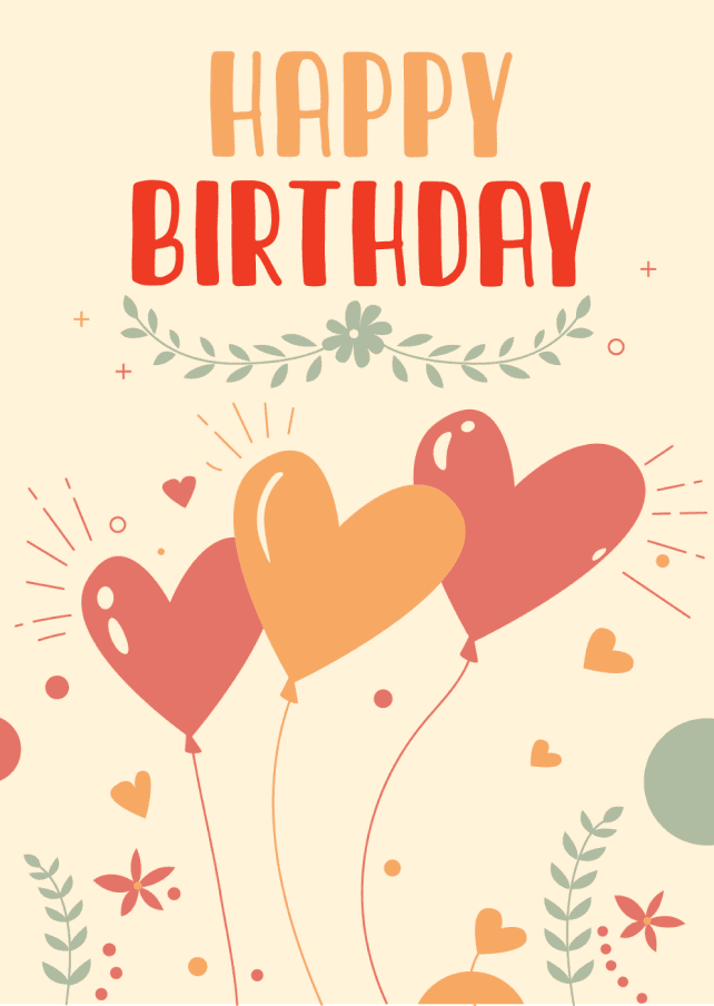 A Bloom birthday card